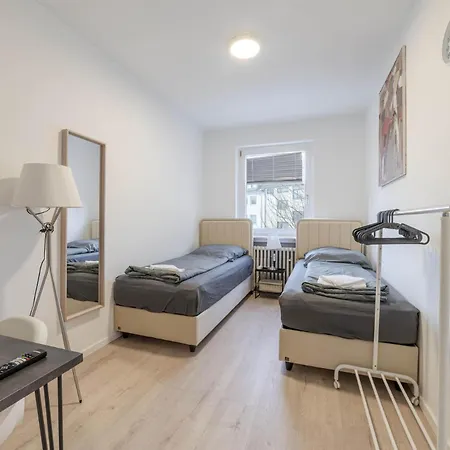 Zentral Fuer 6 Naehe Messe & Hbf Mit Balkon Und Wlan Apartman *