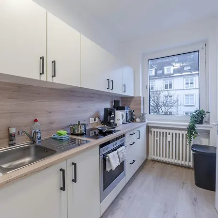 Apartman Zentral Fuer 6 Naehe Messe & Hbf Mit Balkon Und Wlan Essen
