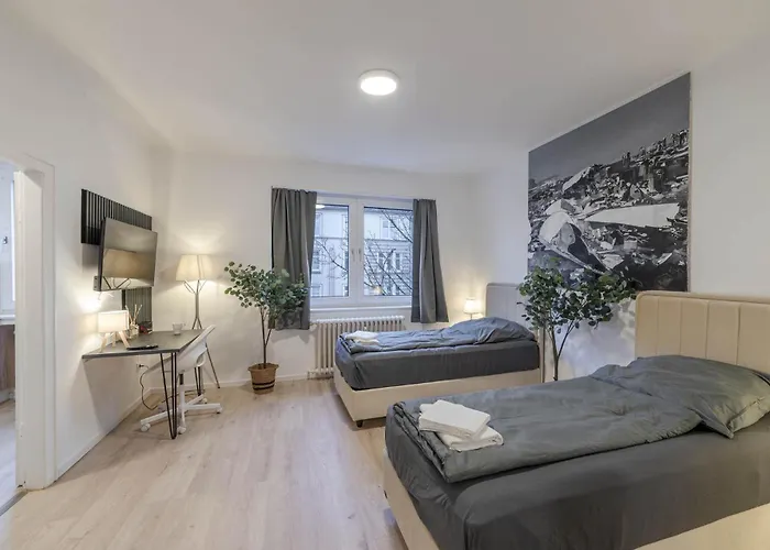 Lejlighed Zentral Fuer 6 Naehe Messe & Hbf Mit Balkon Und Wlan Essen